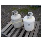 (2) 40 LB PROPANE BOTTLES