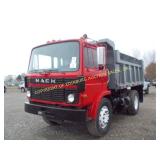 1984 MACK MID LINER CAB OVER DUMP TRUCK W/ 12