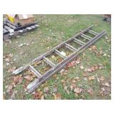 WOODEN EXTENSION LADDER
