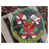 SEASONS GREETINGS HANGING DOOR ORNAMENT