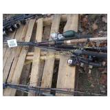 LOT OF FISHING RODS