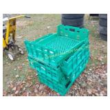 LOT OF PLASTIC CRATES