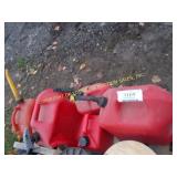 LOT OF FUEL CANS
