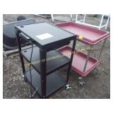 (2) FOUR WHEEL CARTS