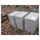 (3) SMALL FILE CABINETS