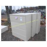 (3) METAL RECORD CABINETS