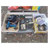 DRILL BITS, CORDLESS DRILL, LIGHTS, JIG SAW