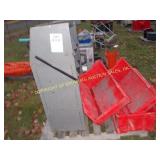 METAL SHELF & PLASTIC BINS