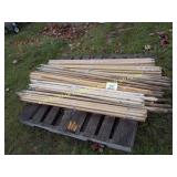 LOT OF BROOM HANDLES