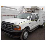 2001 FORD F-550 FOUR DOOR W/ SERVICE BODY