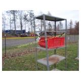 METAL SHELF & PLASTIC BIN