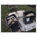 (3) BOXES & (2) BINS OF STONE