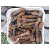 BUCKET OF HEX HEAD BOLTS