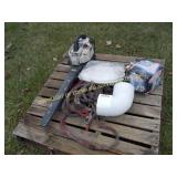 LEAF BLOWER, NEW TOILET SEAT, ALTERNATOR