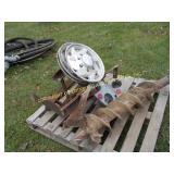 LOT OF TRUCK HITCHES & AUGER BIT