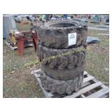 AIRLESS SOLID RUBBER SKID STEER TIRES