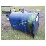 275 GALLON BLUE WASTE OIL TANK