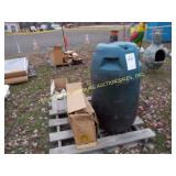 MISC POLY DRUM, BEARING HOLDER & BLUE DYE