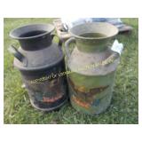 (2) MILK CANS