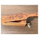 2004 (hand carved turkeys on lid) Bob Strawser box call