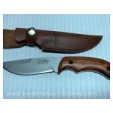NWTF 5â€ fixed blade knife with sheath