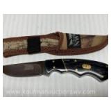 2009 WV NWTF early bird fixed blade knife w/ sheath