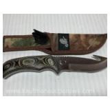 2007 WV NWTF early bird fixed blade knife w/ gut hook