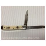 Sarge 2011 WV NWTF Hunting heritage banquet 2 blade trapper style folding knife
