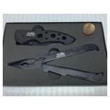 2009 NWTF sponsor gift multi tool and knife w/ pin