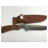 NWTF three walking turkey fixed blade knife