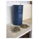 (2) 5/16" X 16FT LONG CHAINS & (1) STEEL BARREL