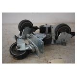(5) 6X2 RWM GREASABLE CASTERS WITH BRAKES
