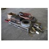 PALLET LOT OF MISC SHOP & EQUIPMENT RELATED ITEMS