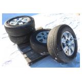 (4) GOODYEAR P275/65R18 TIRES ON 6-BOLT ALUMINUM