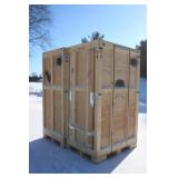 (2) WOODEN SHIPPING CRATES