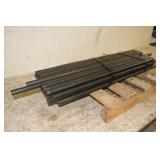 (38) 1/8" THICK PIECES OF ROUND STEEL TUBING
