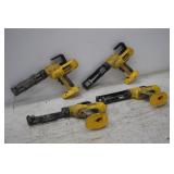 (4) DEWALT HEAVY DUTY 18 VOLT CORDLESS ADHESIVE