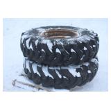(2) 14.00-24 LOADER TIRES ON 10-BOLT RIMS
