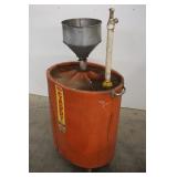 TODD 28 GALLON OIL DRAIN CADDY ON WHEELS