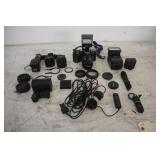 MINOLTA MAXXUM 35MM CAMERA WITH (3) LENSES, (2)