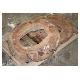 PAIR OF INTERNATIONAL TRACTOR REAR WHEEL WEIGHTS