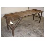 STEEL WELDING BENCH WITH 3/8" THICK STEEL TOP
