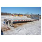 ALUMINUM TRUCK FLAT RACK WITH WOOD DECK & HEADACHE