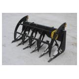 SKID STEER MOUNT 64" WIDE LOG GRAPPLE BUCKET