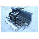 SKID STEER MOUNT 60" SINGLE ARE GRAPPLE BUCKET