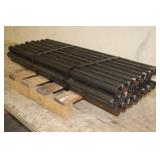 (24) 1/8" THICK PIECES OF ROUND STEEL TUBING