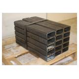 (15) 3/16" THICK PIECES OF RECTANGLE STEEL TUBING
