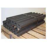 (19) 1/8" THICK PIECES OF ROUND STEEL TUBING