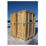 (2) WOODEN SHIPPING CRATES