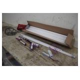 (16) FLUORESCENT LIGHT BULBS, (8) 120 VOLT BALLAST